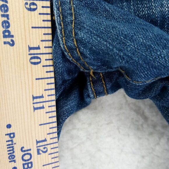 TK Axel Trumbull Jeans Mens 38x32 Straight‎ Slim Fit Denim Cotton Blue - Picture 6 of 10